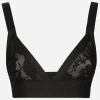Lace triangle bra