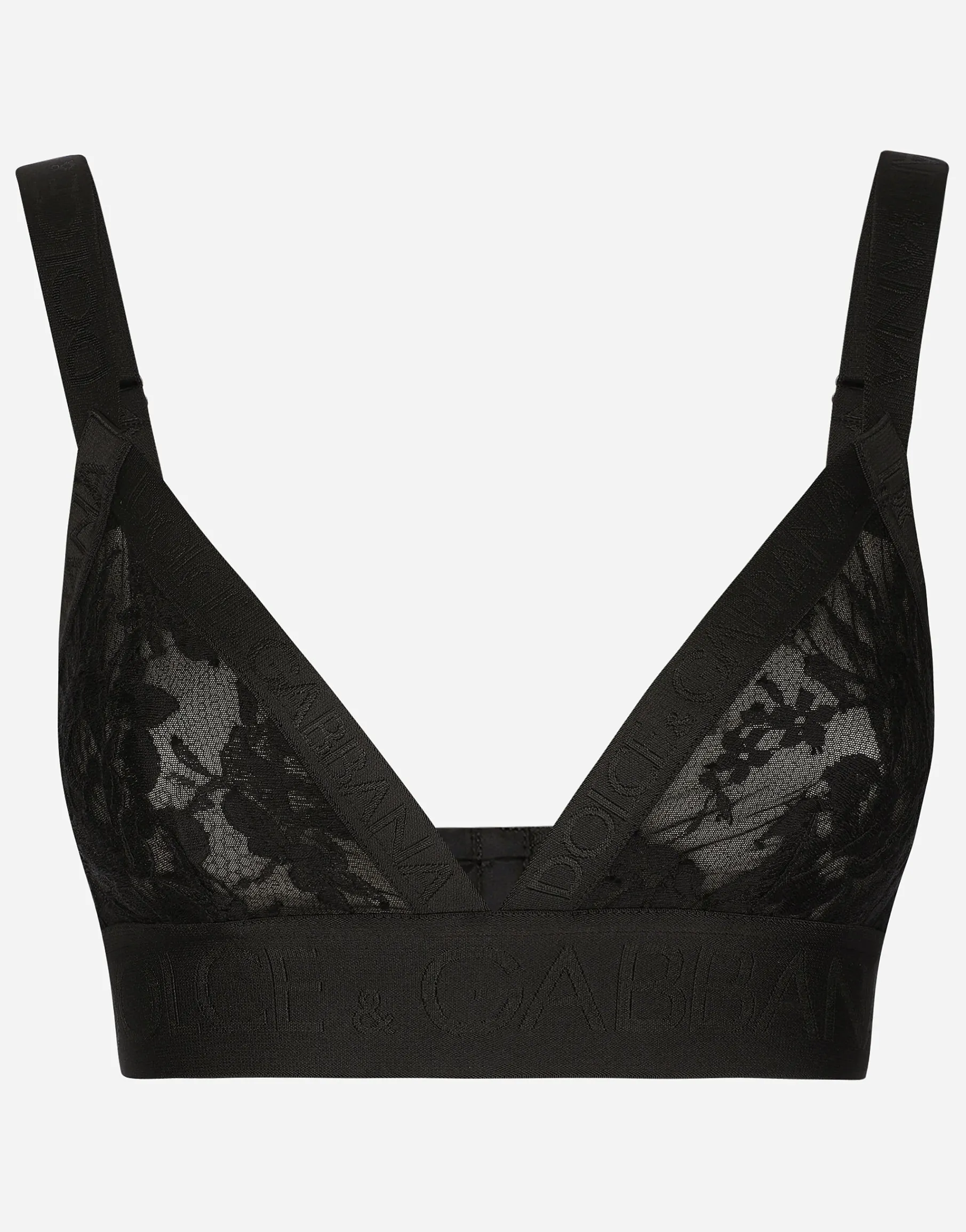 Lace triangle bra