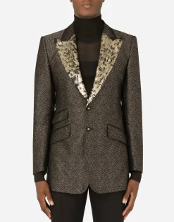 Lamé jacquard Beat-fit jacket