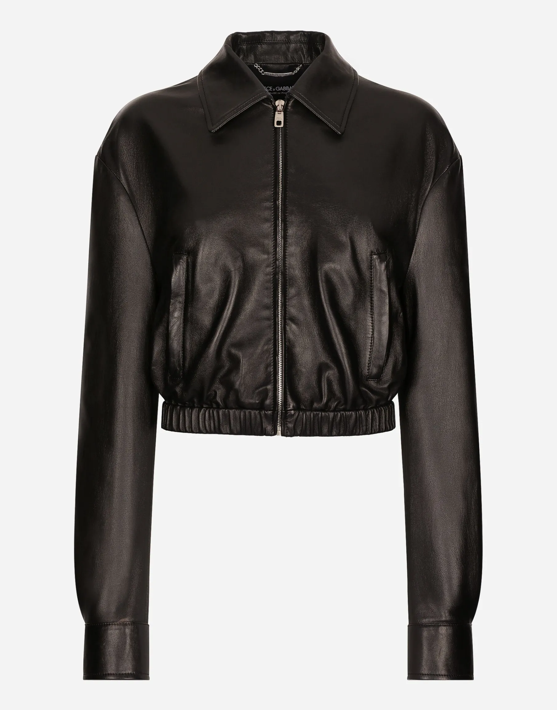 Lambskin bomber jacket