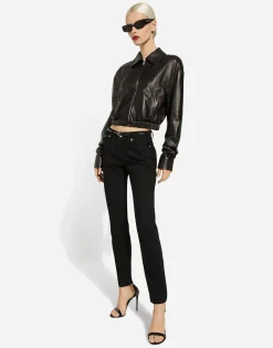 Lambskin bomber jacket