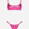 Laminated bralette bikini top