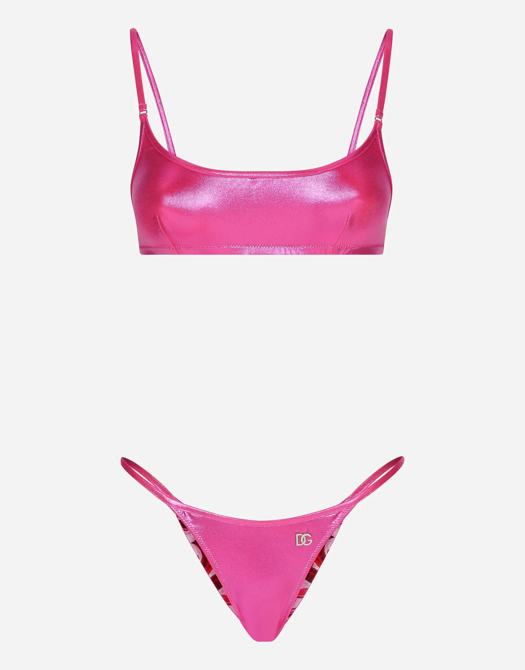 Laminated bralette bikini top