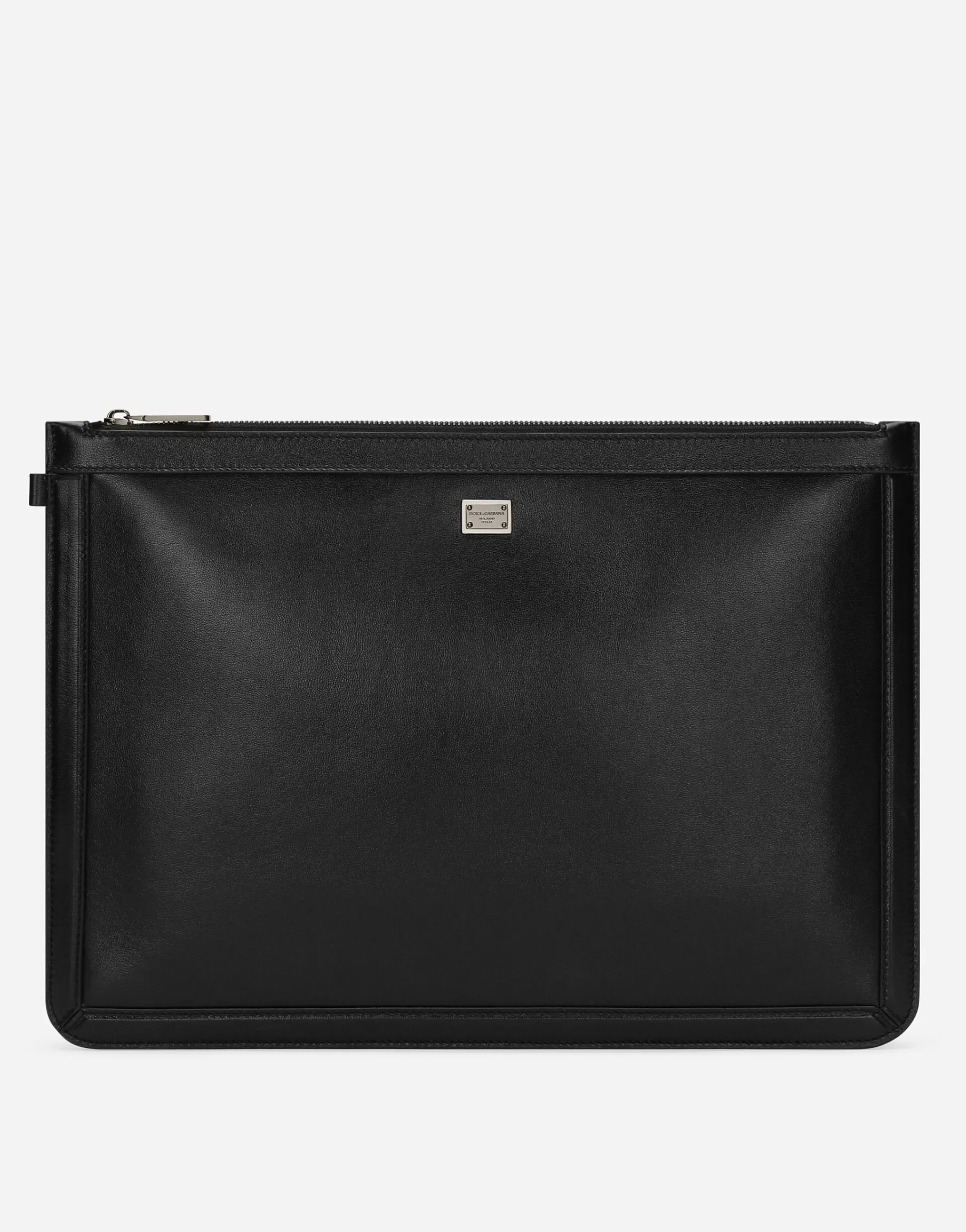 Large calfskin pouch