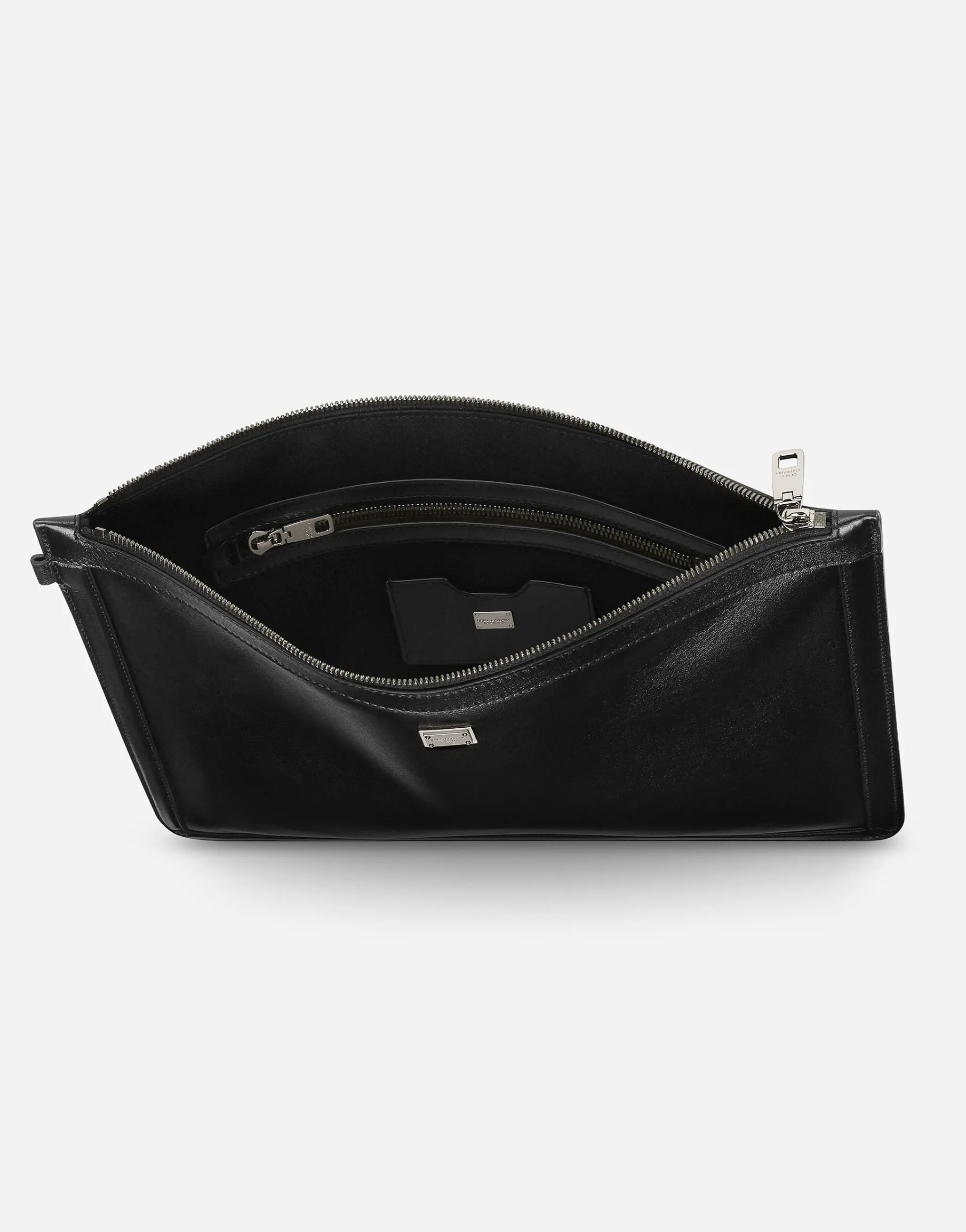 Large calfskin pouch
