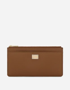 Large Dauphine calfskin card holder