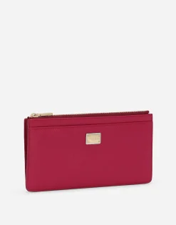 Large Dauphine calfskin card holder