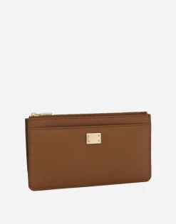Large Dauphine calfskin card holder