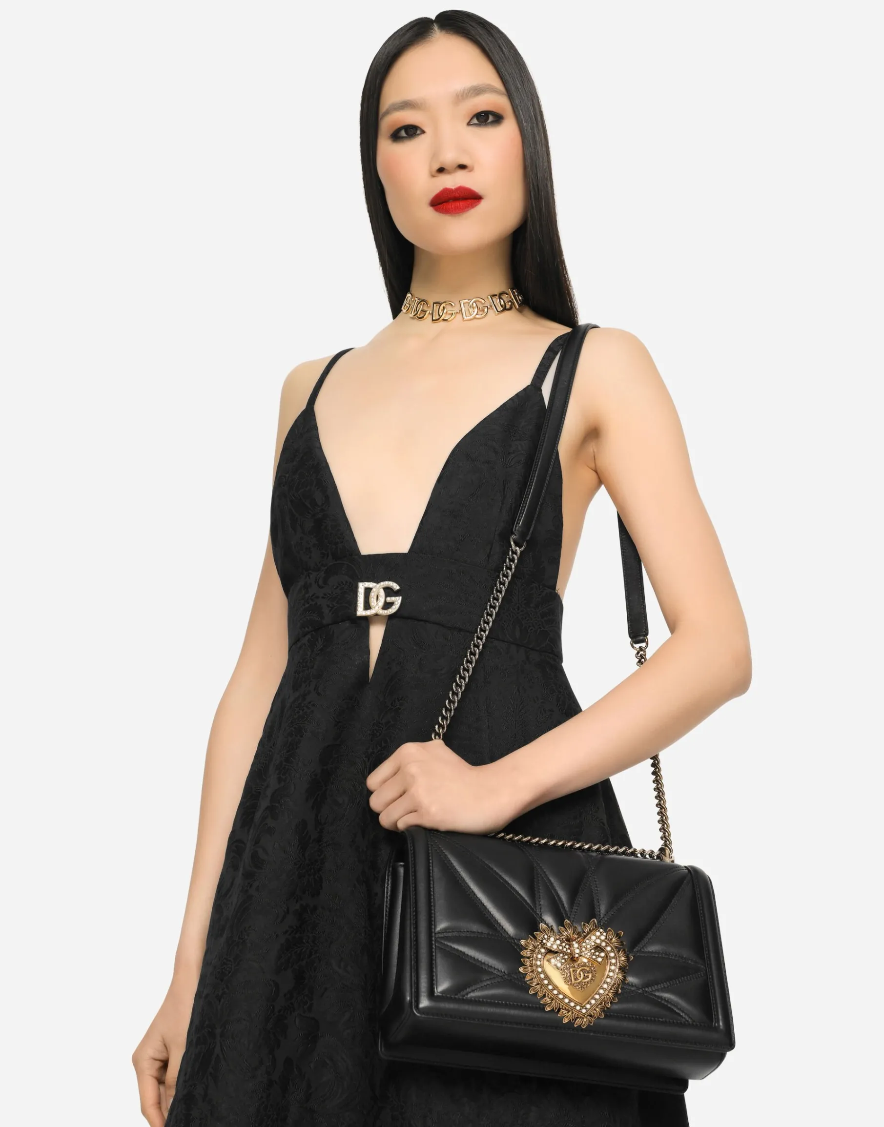 Large Devotion bag in quilted nappa leather