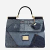 Large patchwork denim Sicily soft bag