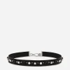 Leather and brass belt