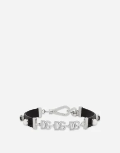 Leather and brass choker
