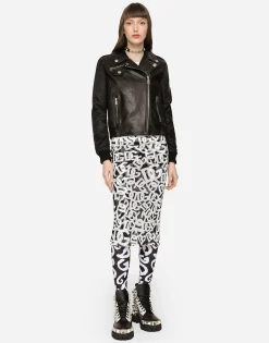 Leather biker jacket