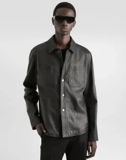 Leather shirt