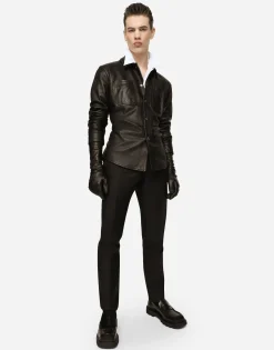 Leather shirt