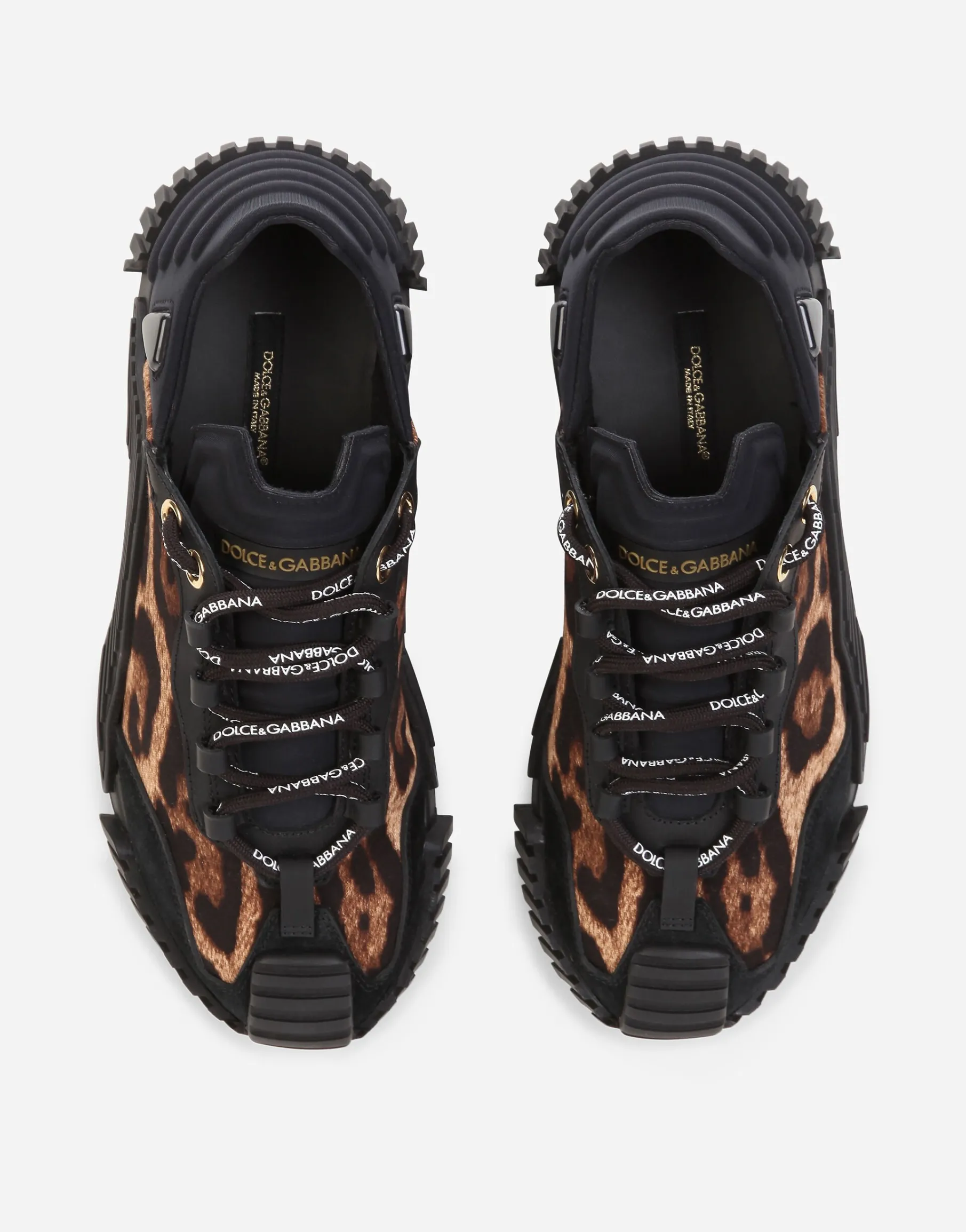 Leopard-print cotton NS1 slip-on sneakers