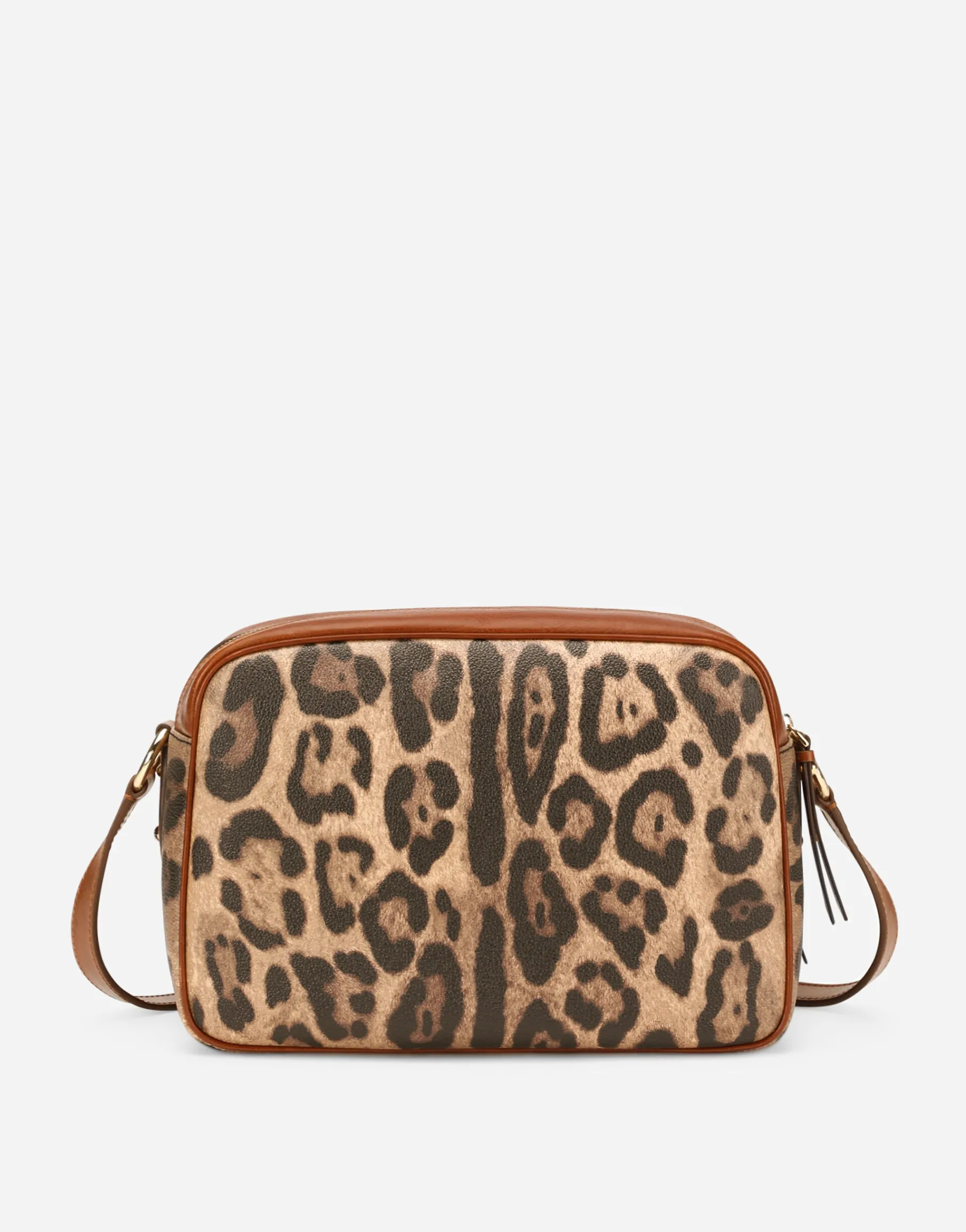 Leopard-print Crespo handbag with branded plate