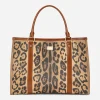 Leopard-print Crespo shopper with branded plate
