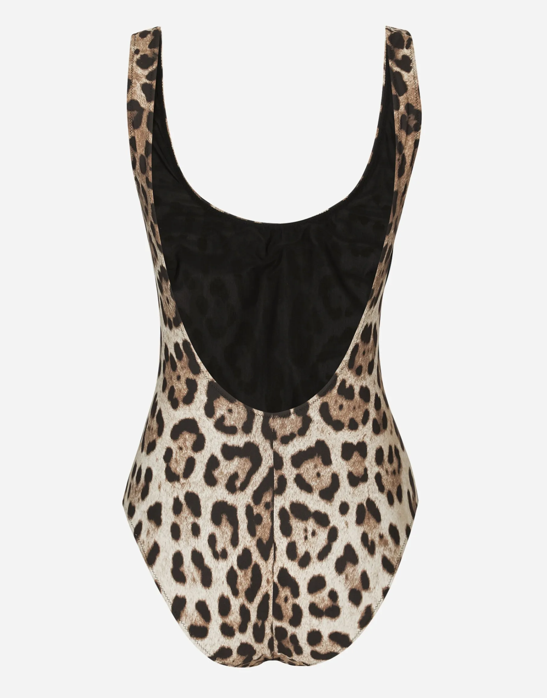 Leopard-print one-piece swimsuit