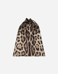 Leopard-print swim briefs
