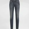 Light blue wash skinny stretch jeans