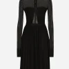 Light tulle dress with corset details