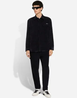 Lined corduroy shirt