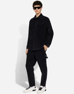 Lined corduroy shirt