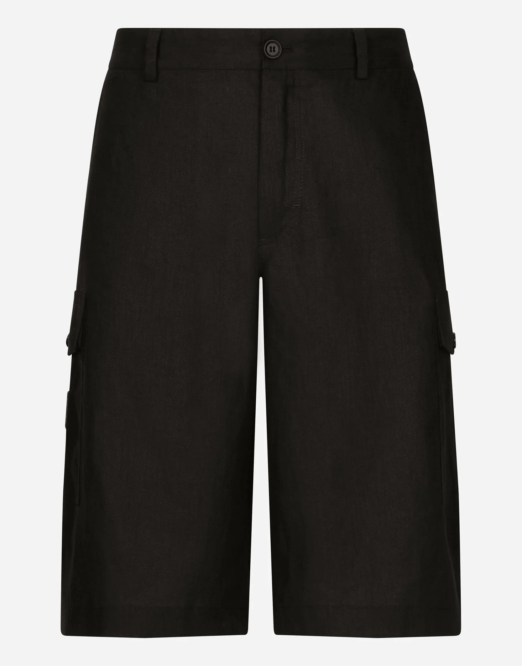 Linen cargo shorts