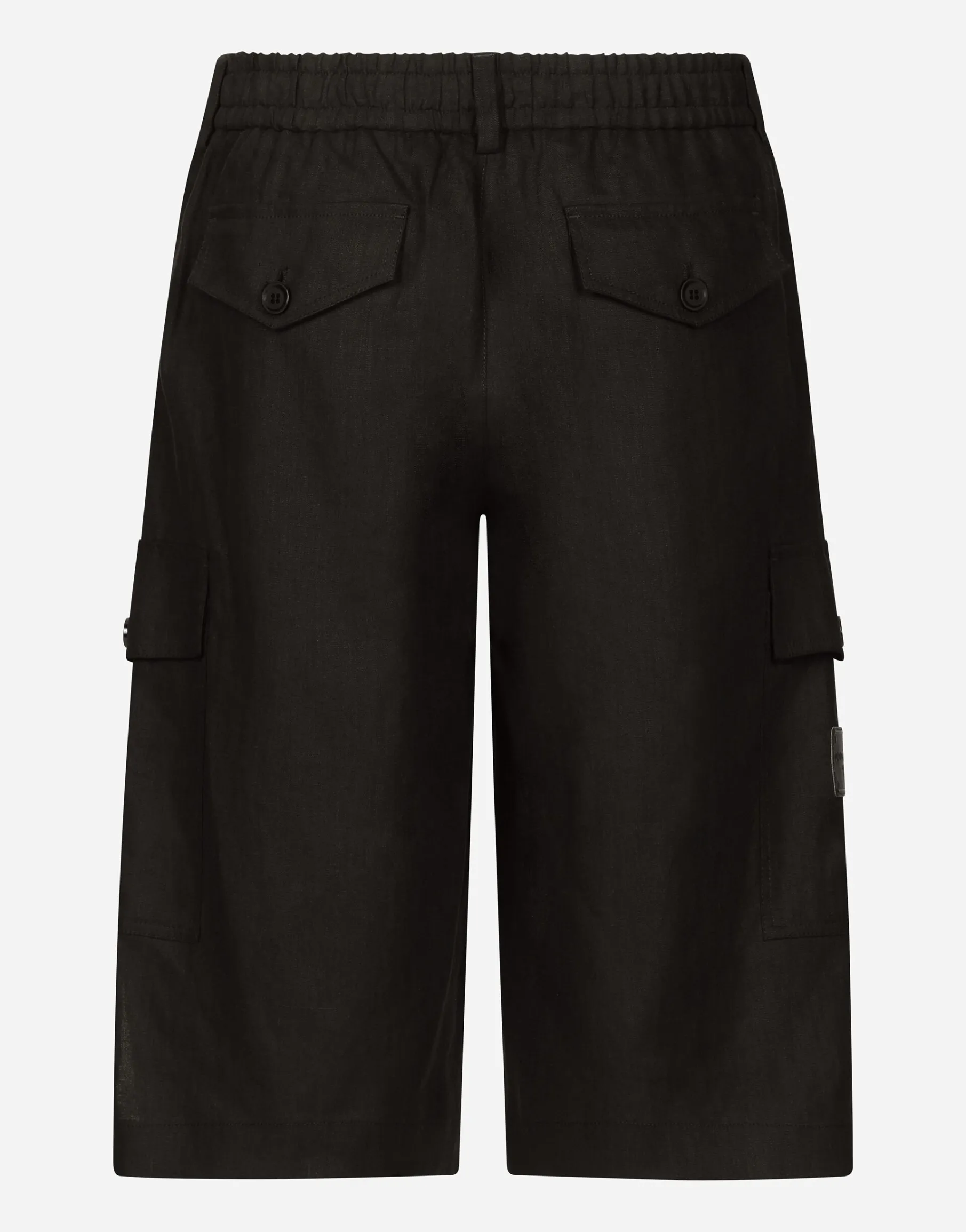 Linen cargo shorts