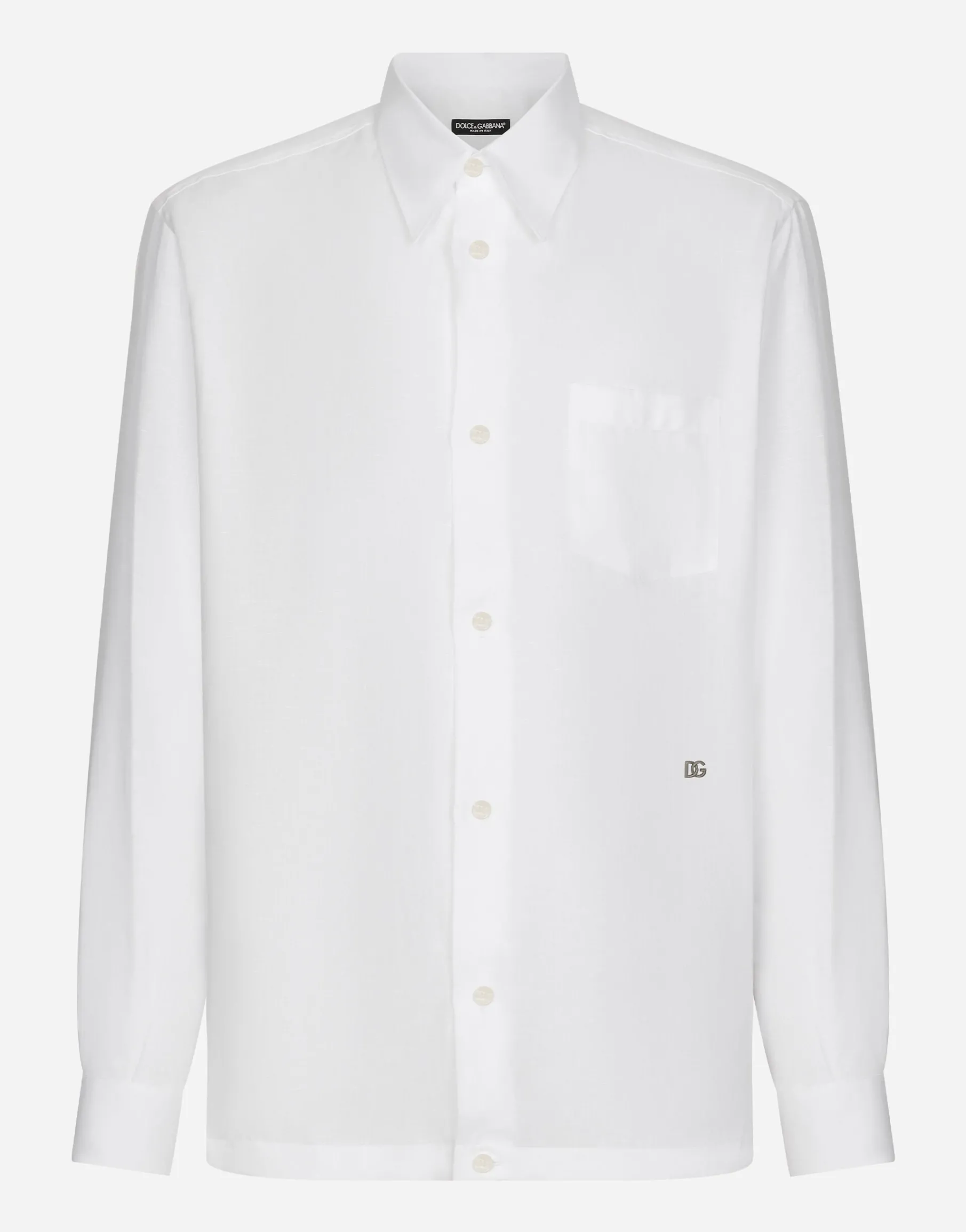 Linen Hawaiian shirt with DG hardware