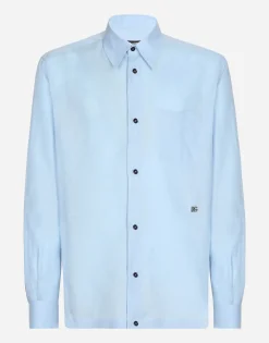 Linen Hawaiian shirt with DG hardware