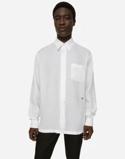 Linen Hawaiian shirt with DG hardware