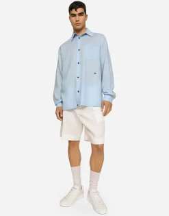 Linen Hawaiian shirt with DG hardware