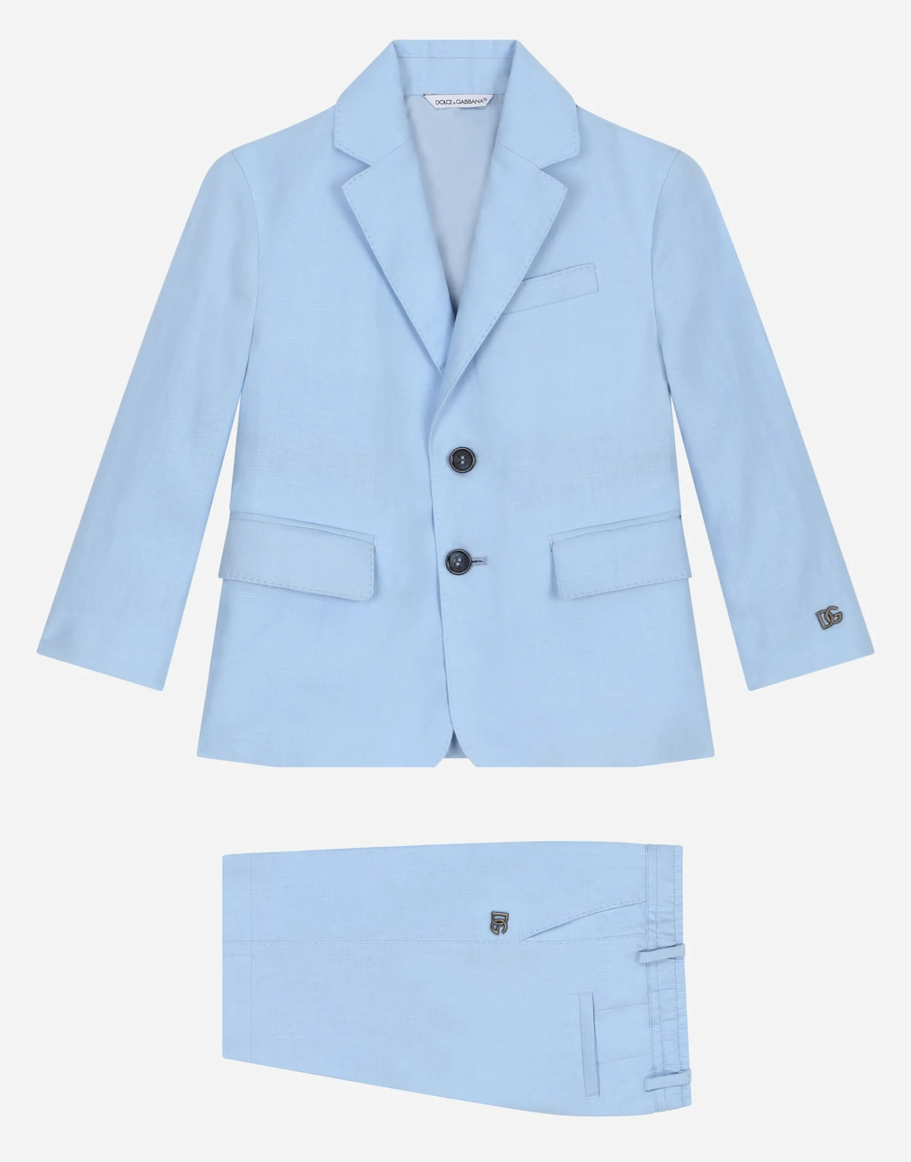 Linen single-breasted suit