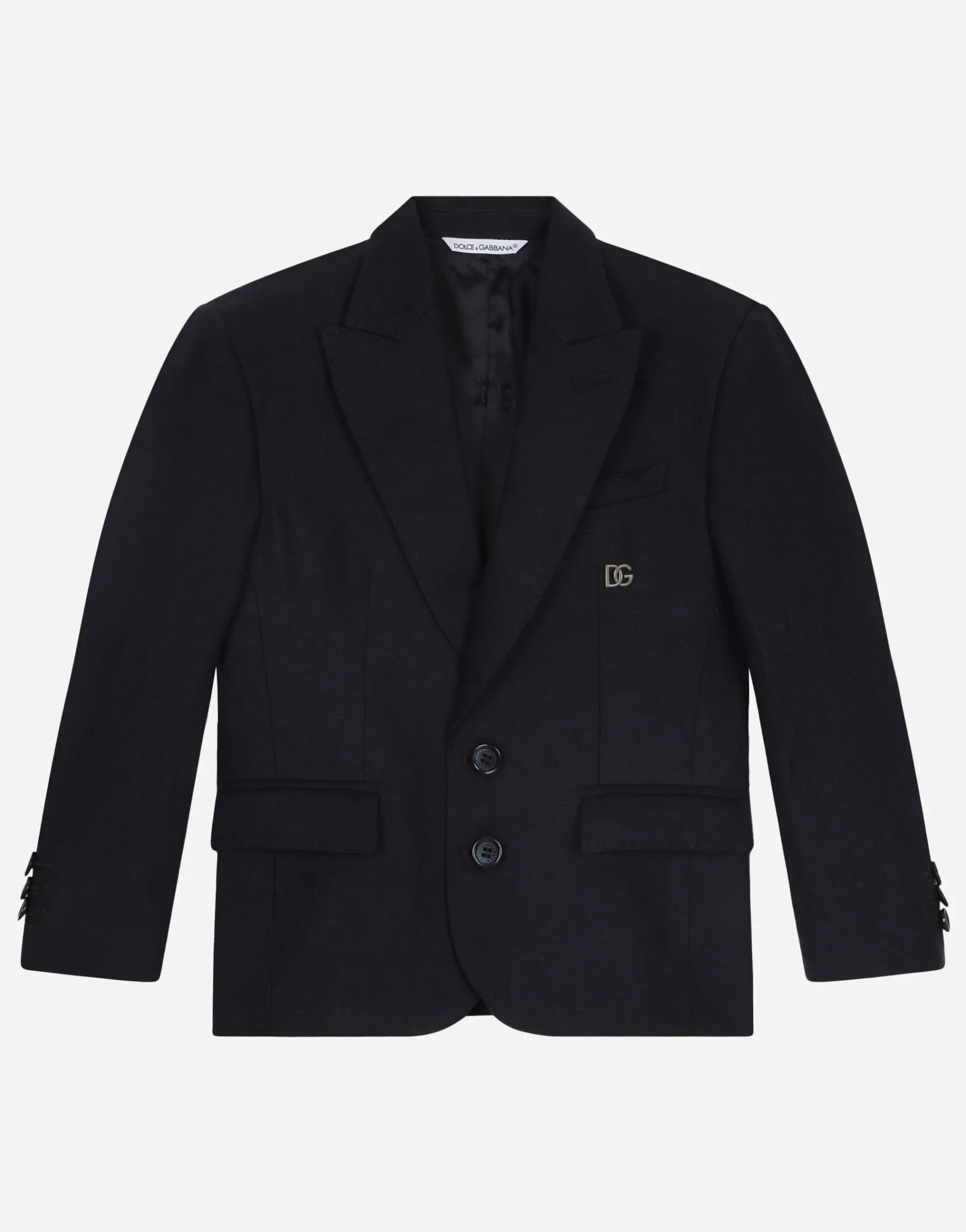 Linen single-breasted suit