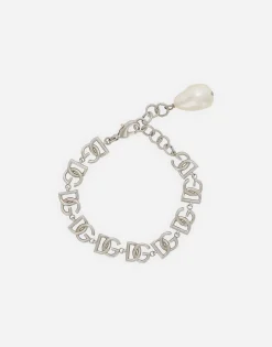 Link bracelet with multiple DG logo