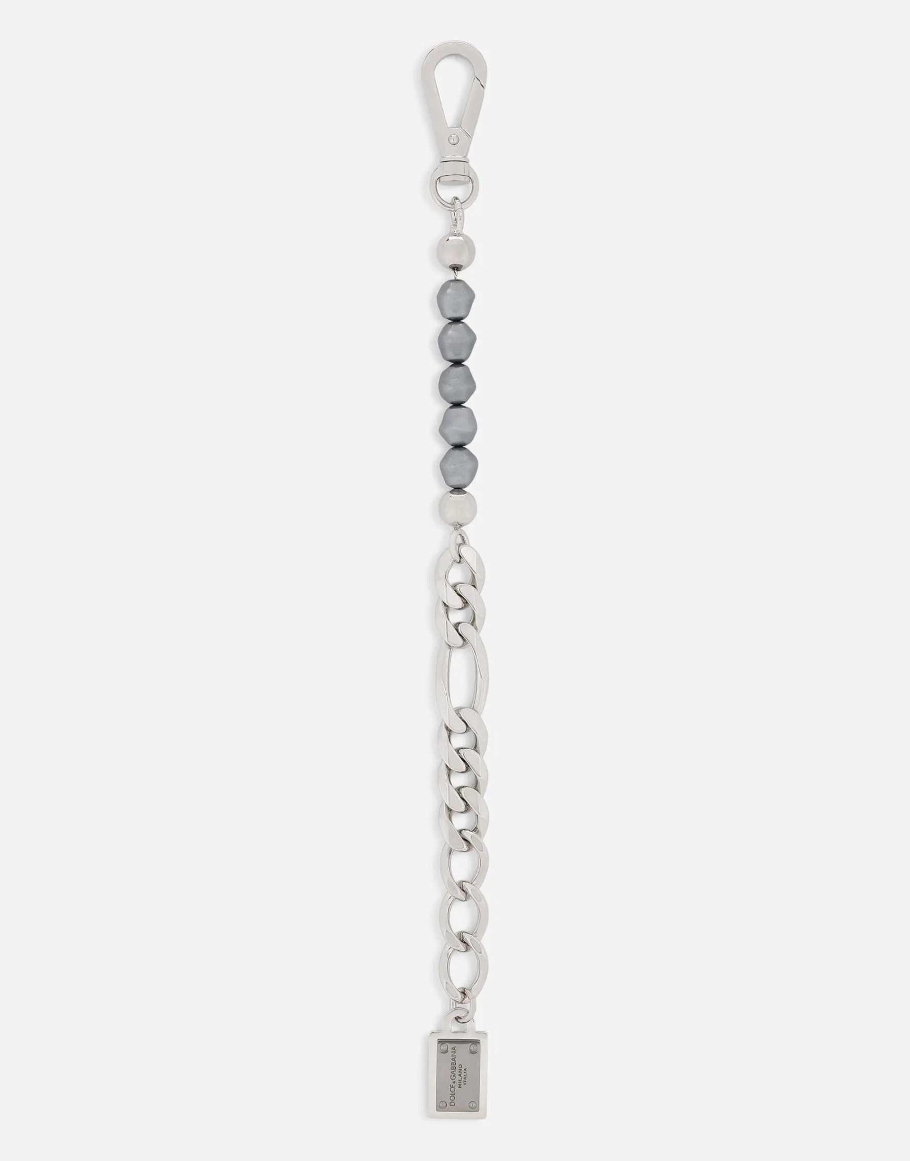 Link bracelet with pearls and DG logo