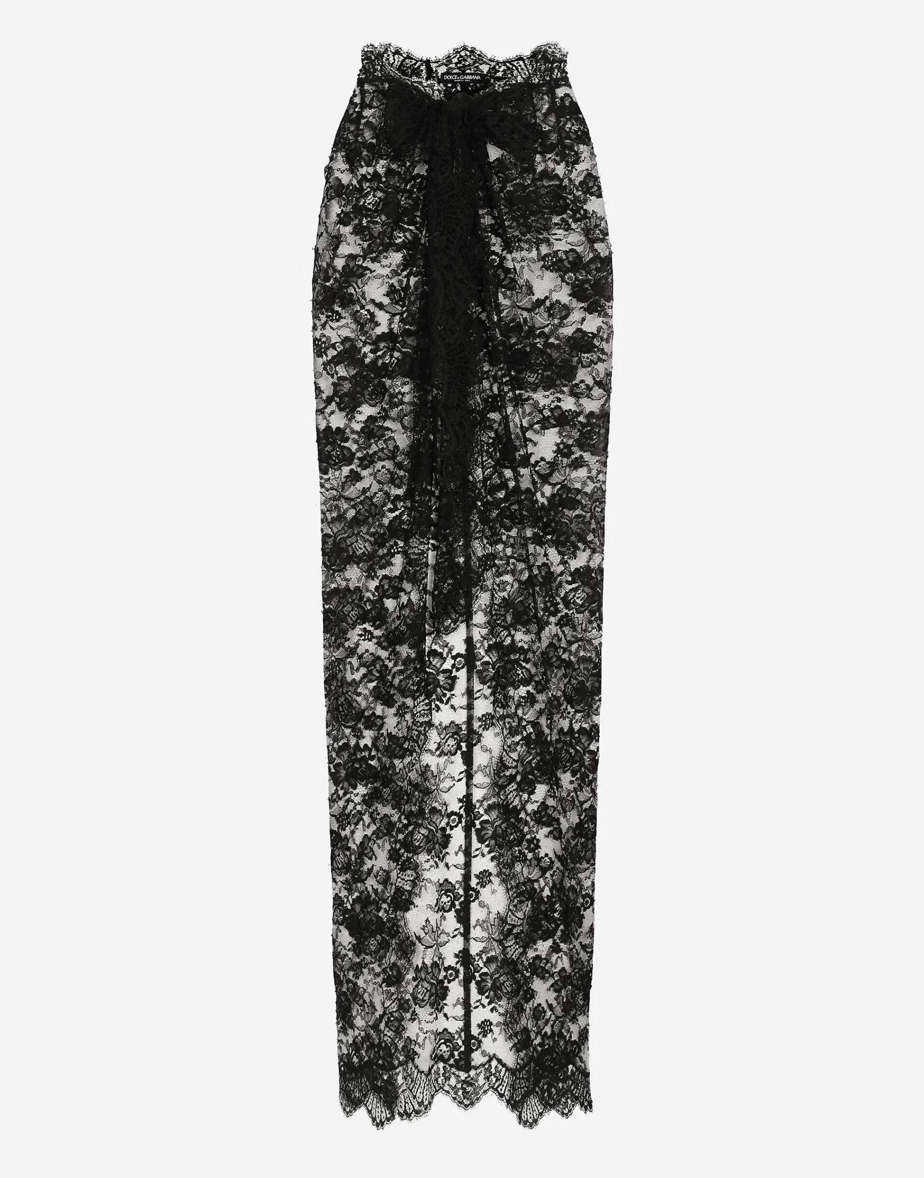 Long Chantilly lace skirt