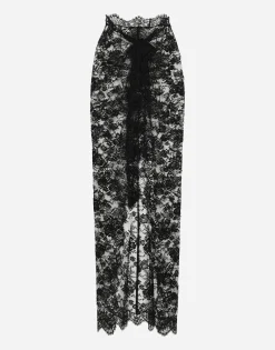 Long Chantilly lace skirt