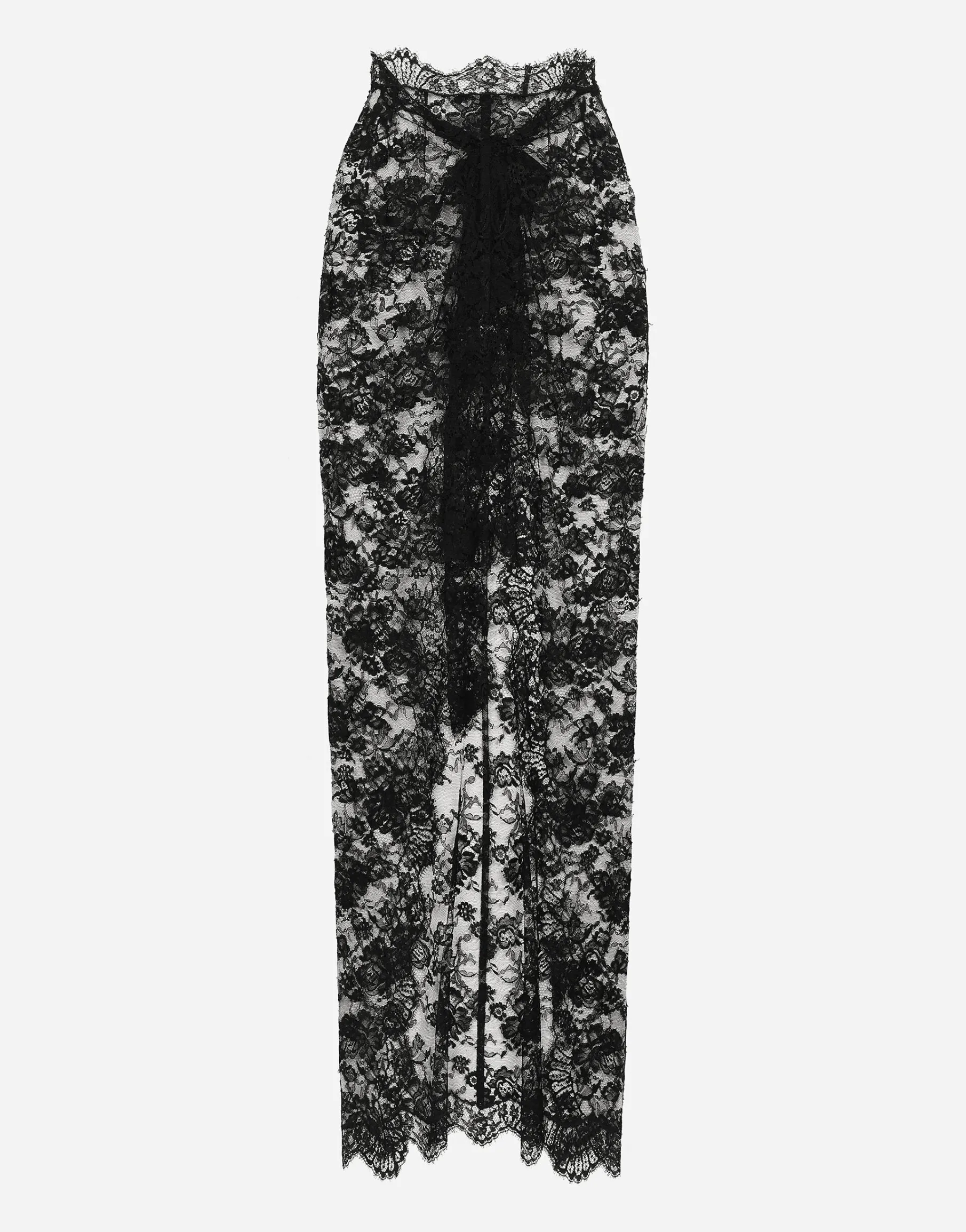 Long Chantilly lace skirt