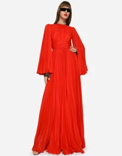 Long chiffon dress