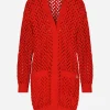 Long crochet cardigan