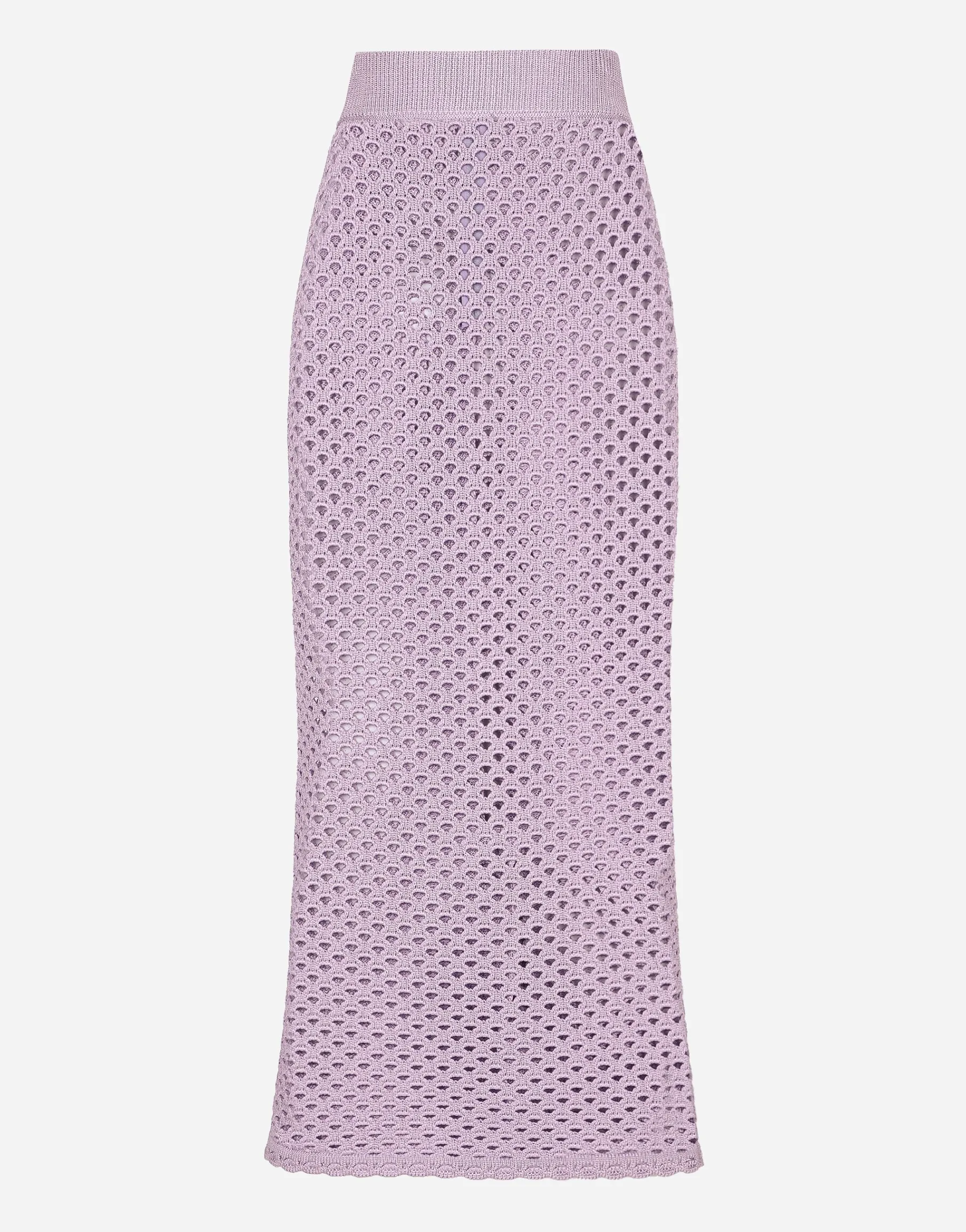 Long crochet pencil skirt