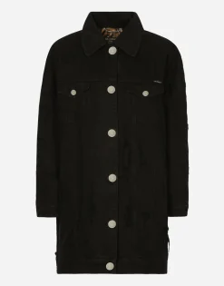 Long denim jacket