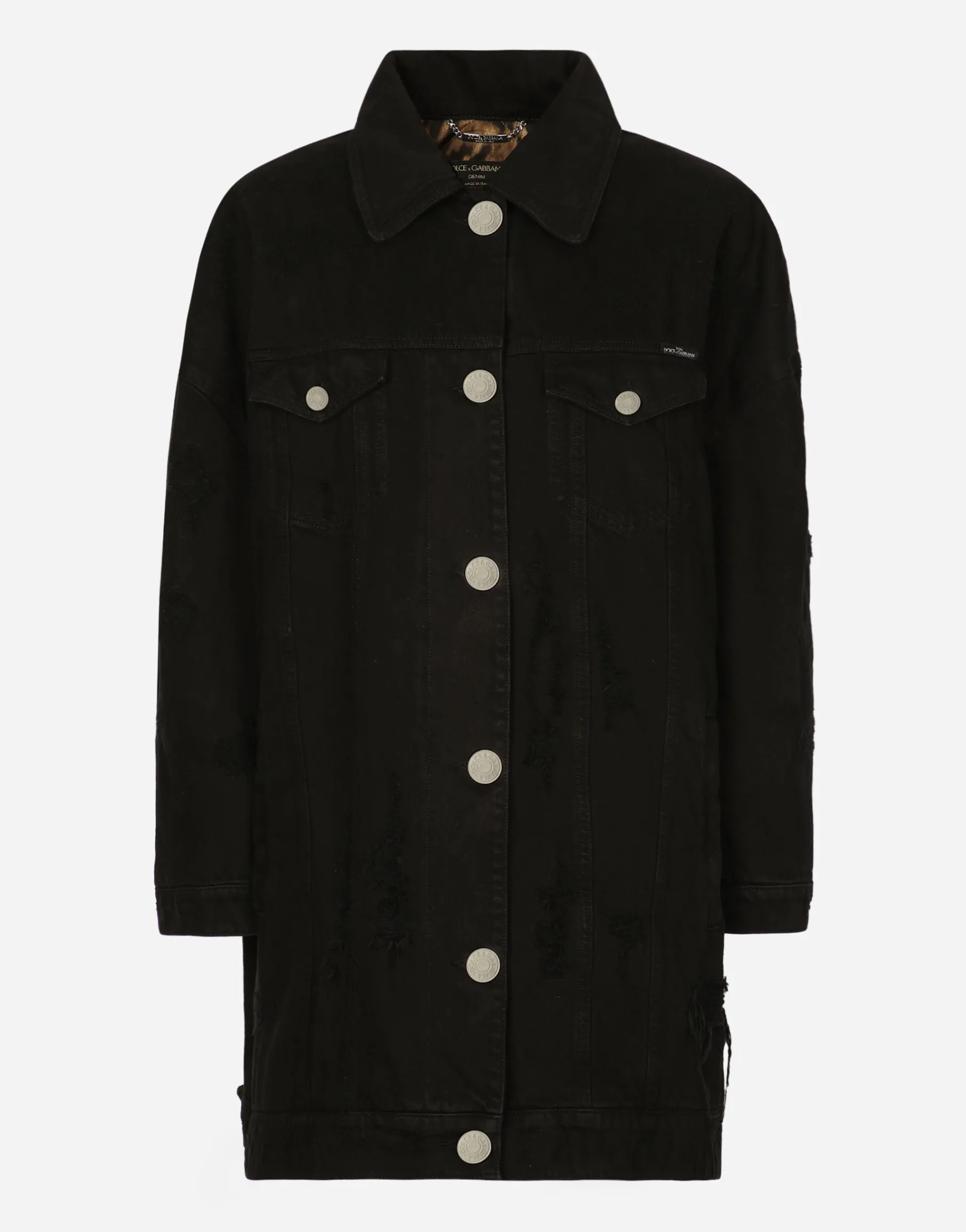 Long denim jacket