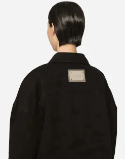 Long denim jacket