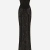 Long lace corset dress