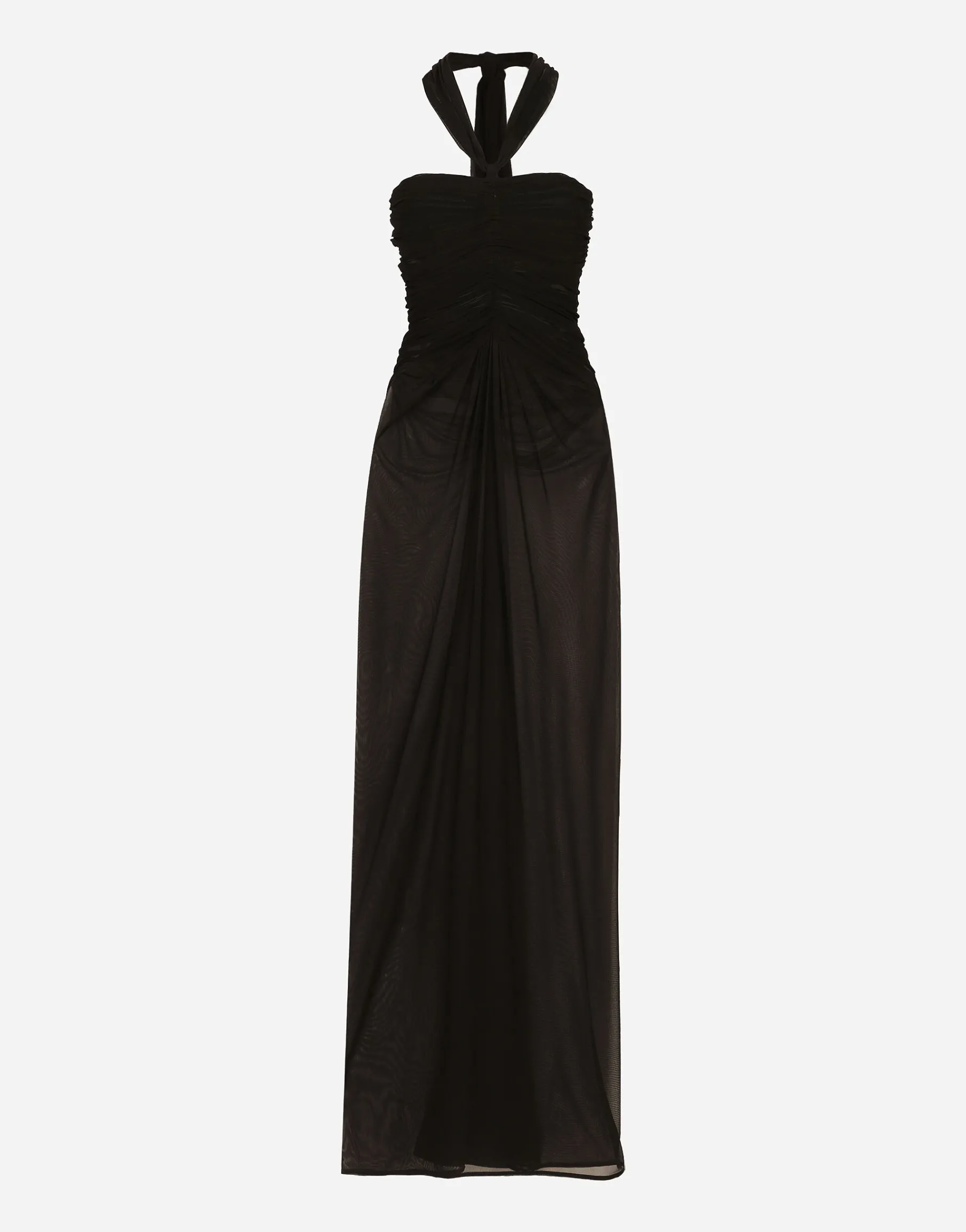Long light organzine dress