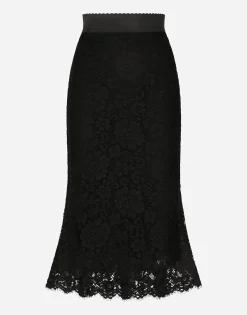 Long mermaid skirt in lace